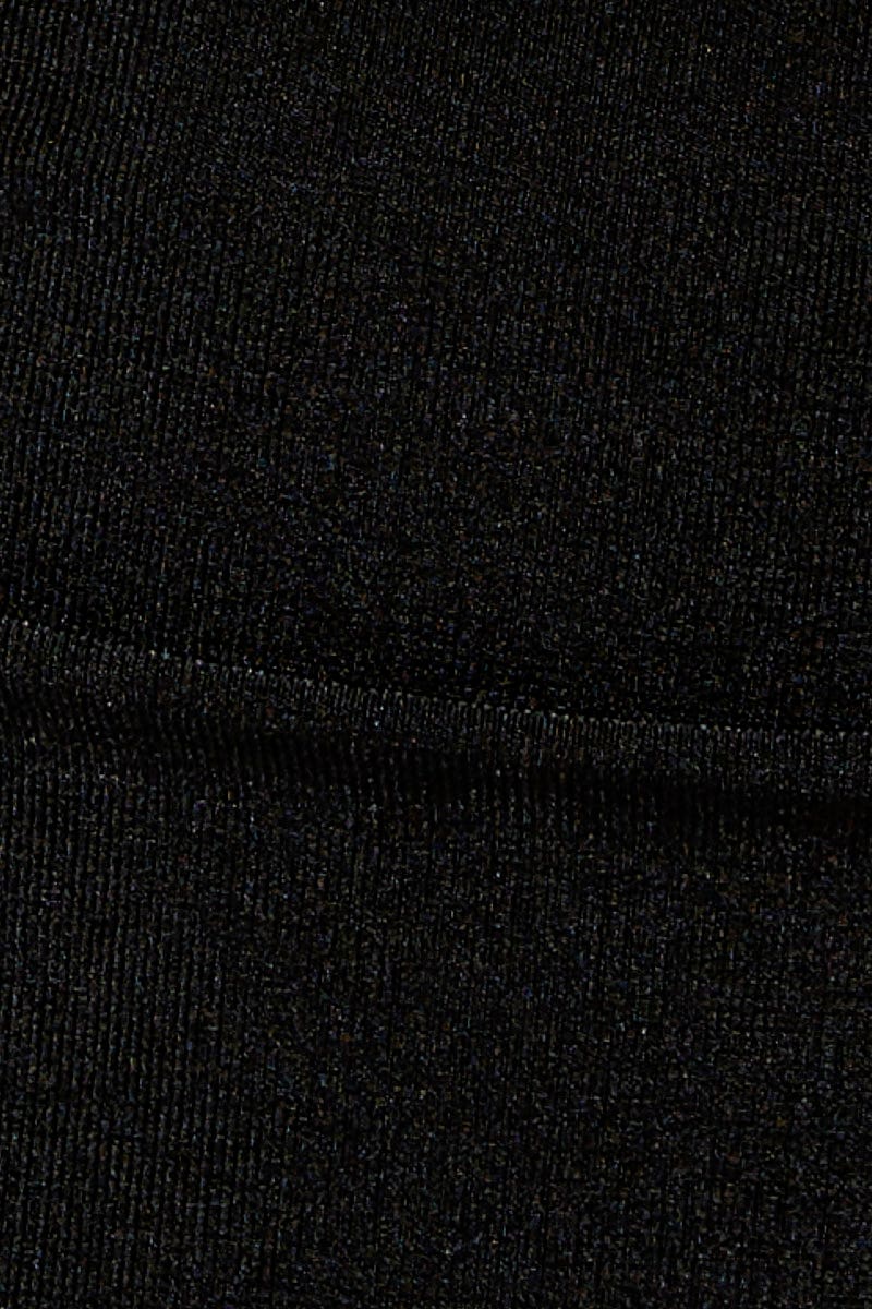 Black Midi Skirt Ruched