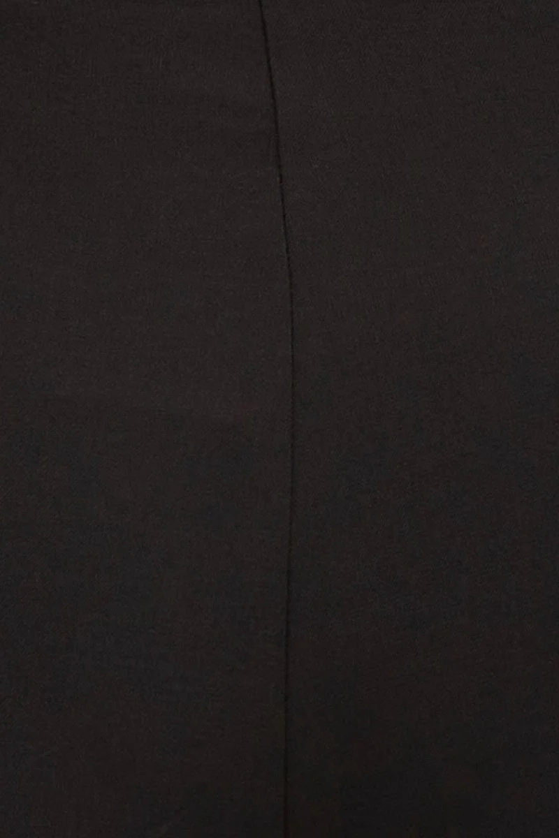 Black Cropped Pants High Waist Workwear