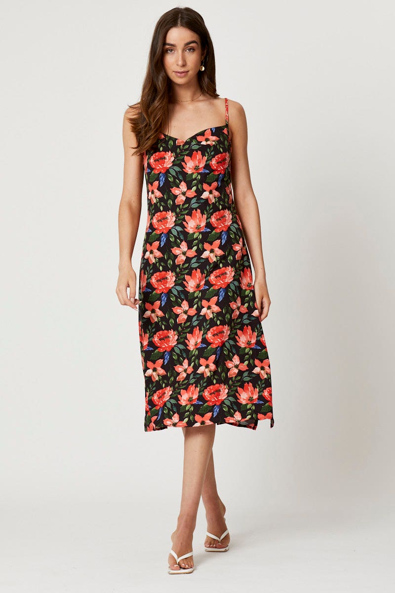 Print Midi Dress