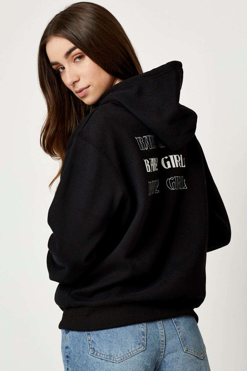 Black Hoodie Long Sleeve
