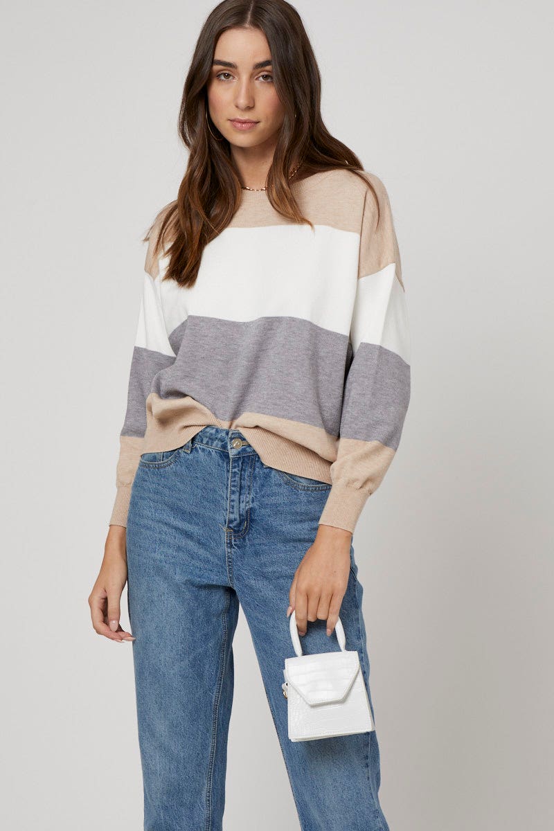 Purple Mini Bag With Pearl Strap