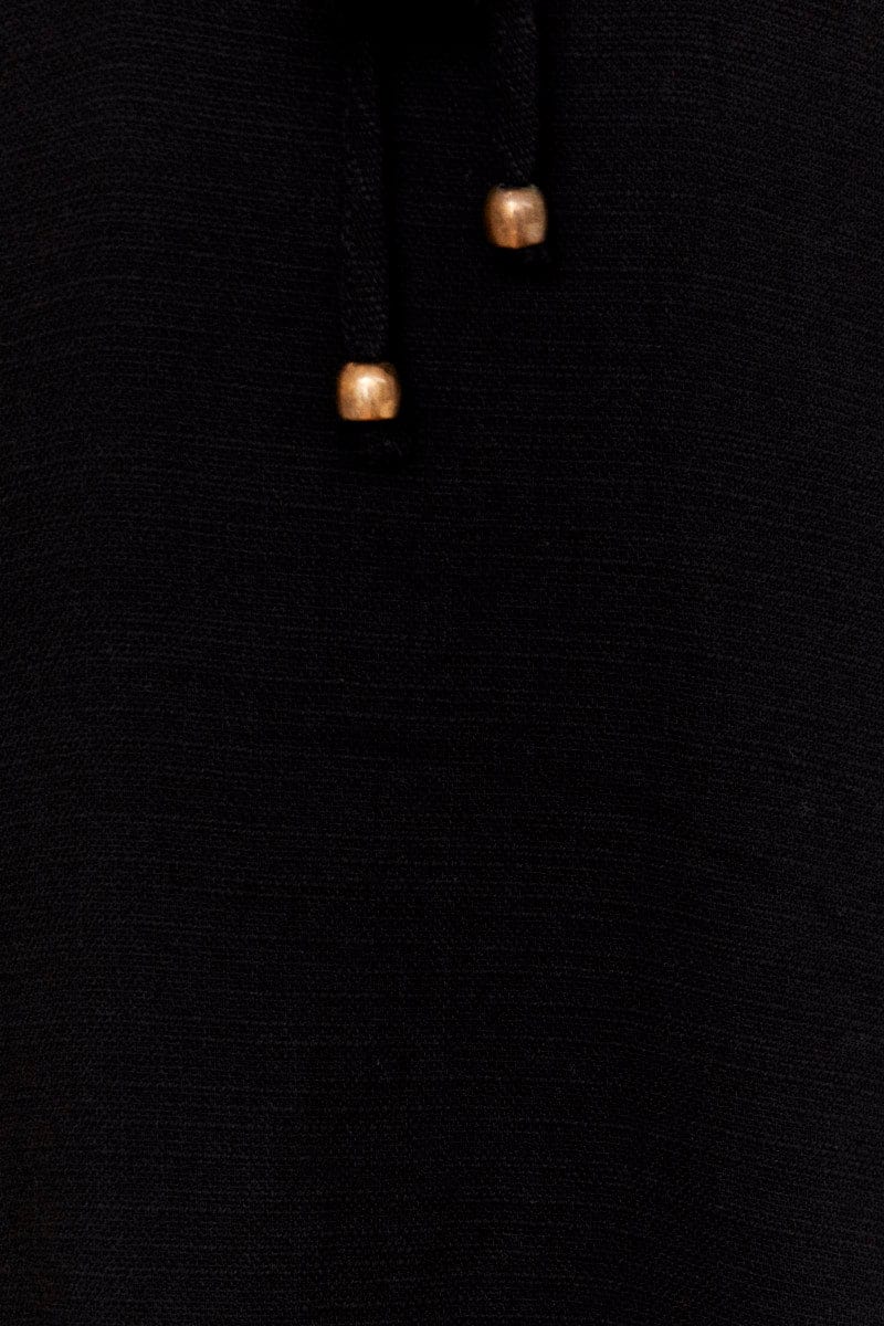 Black Maxi Dress Puff Sleeve Cut Out