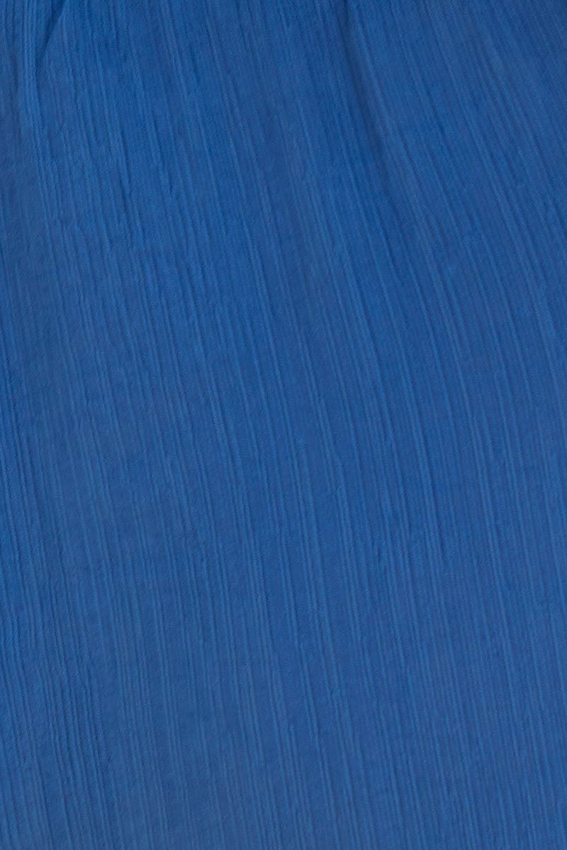 Blue Halter Bralette Crop