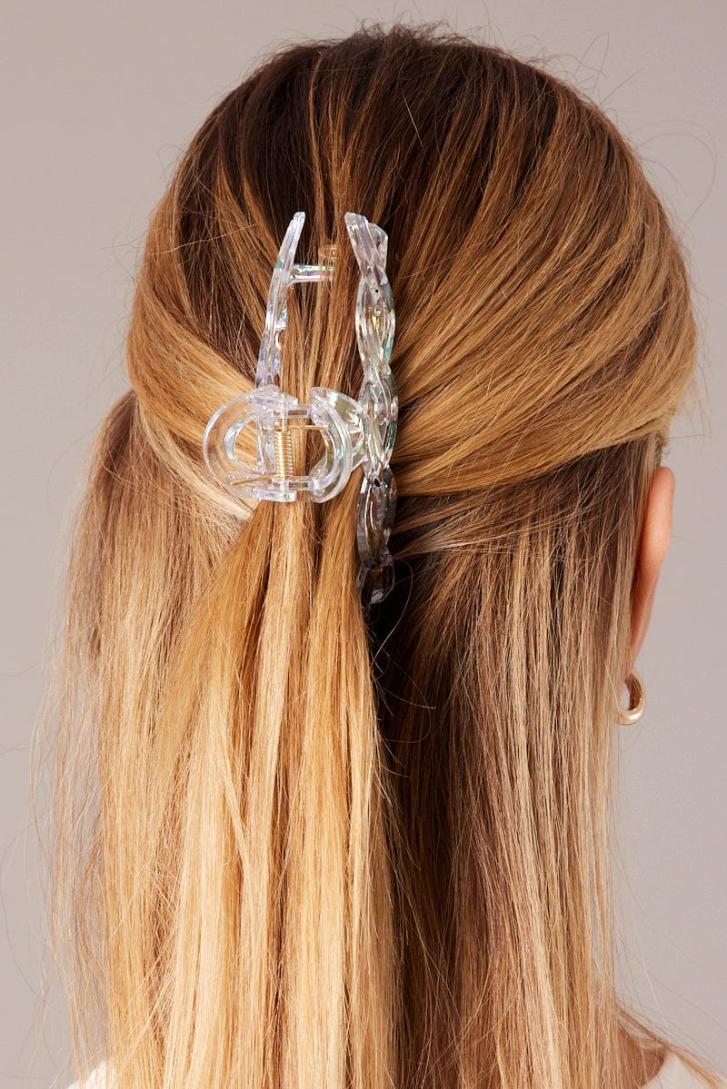 Metallic 2 Pack Iridescent Claw Clips