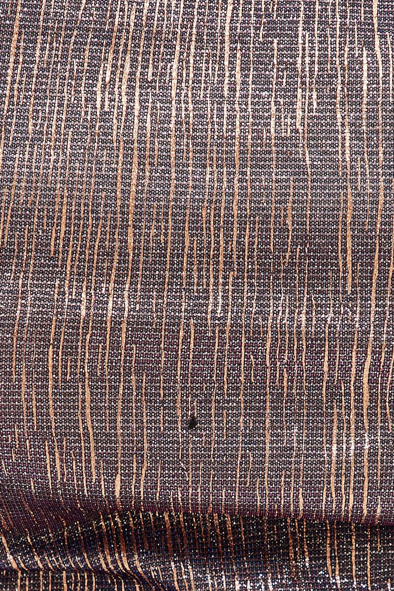 Purple Party Top Sleeveless Crop Scarf Hem Sparkly