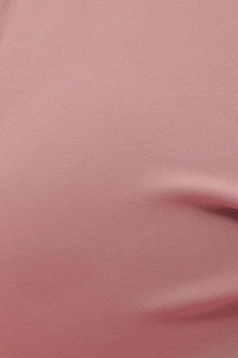 Brown Sara Twist Front Active Bralette