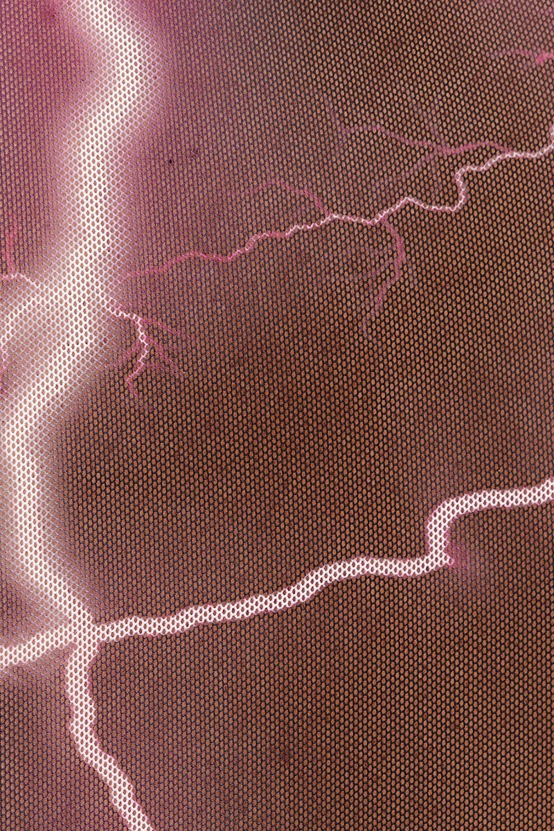 Purple Abstract Abstract Print Top