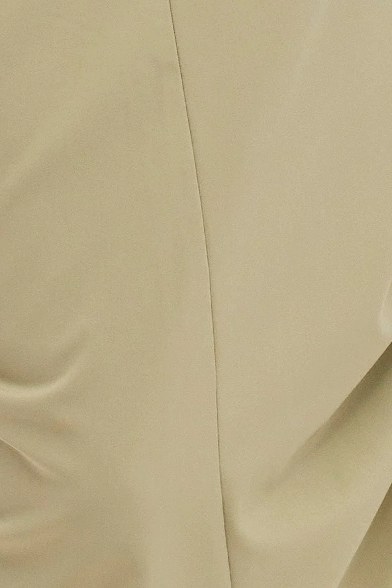 Green Cargo Skirt Ruched