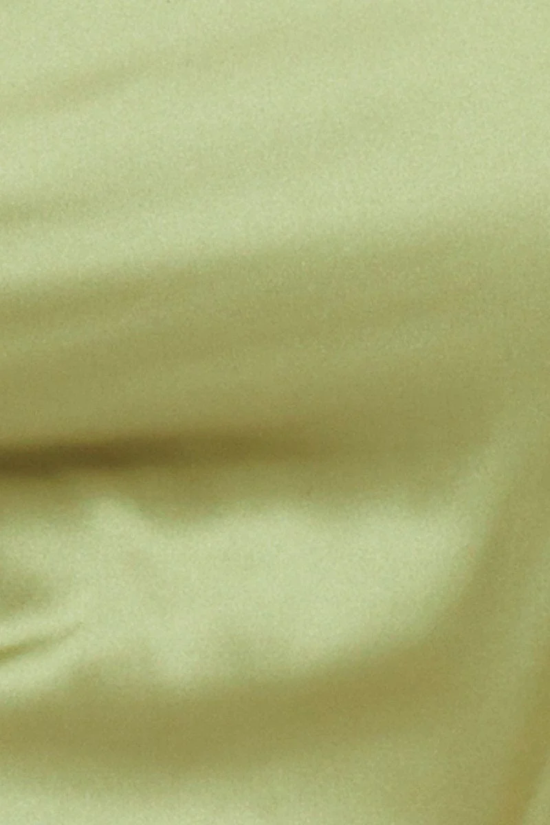 Green Scarf Style Crop Top