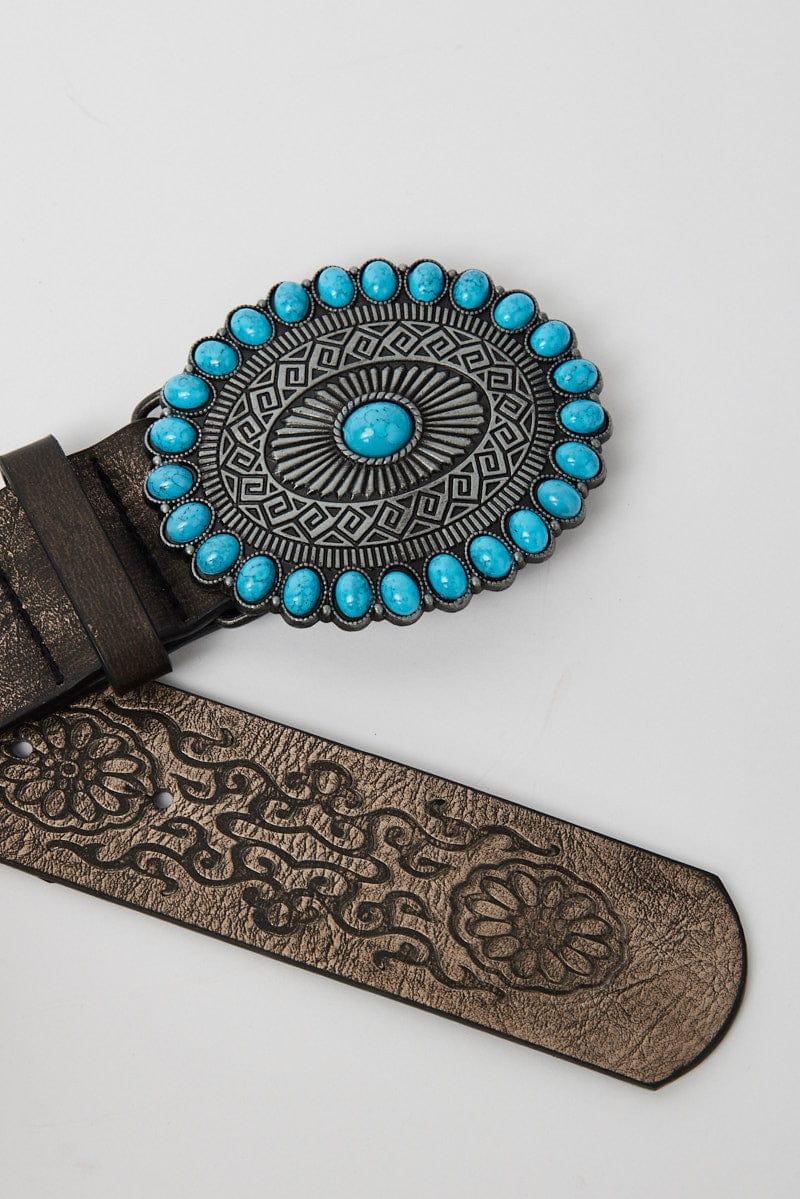 Blue Buckle Belt