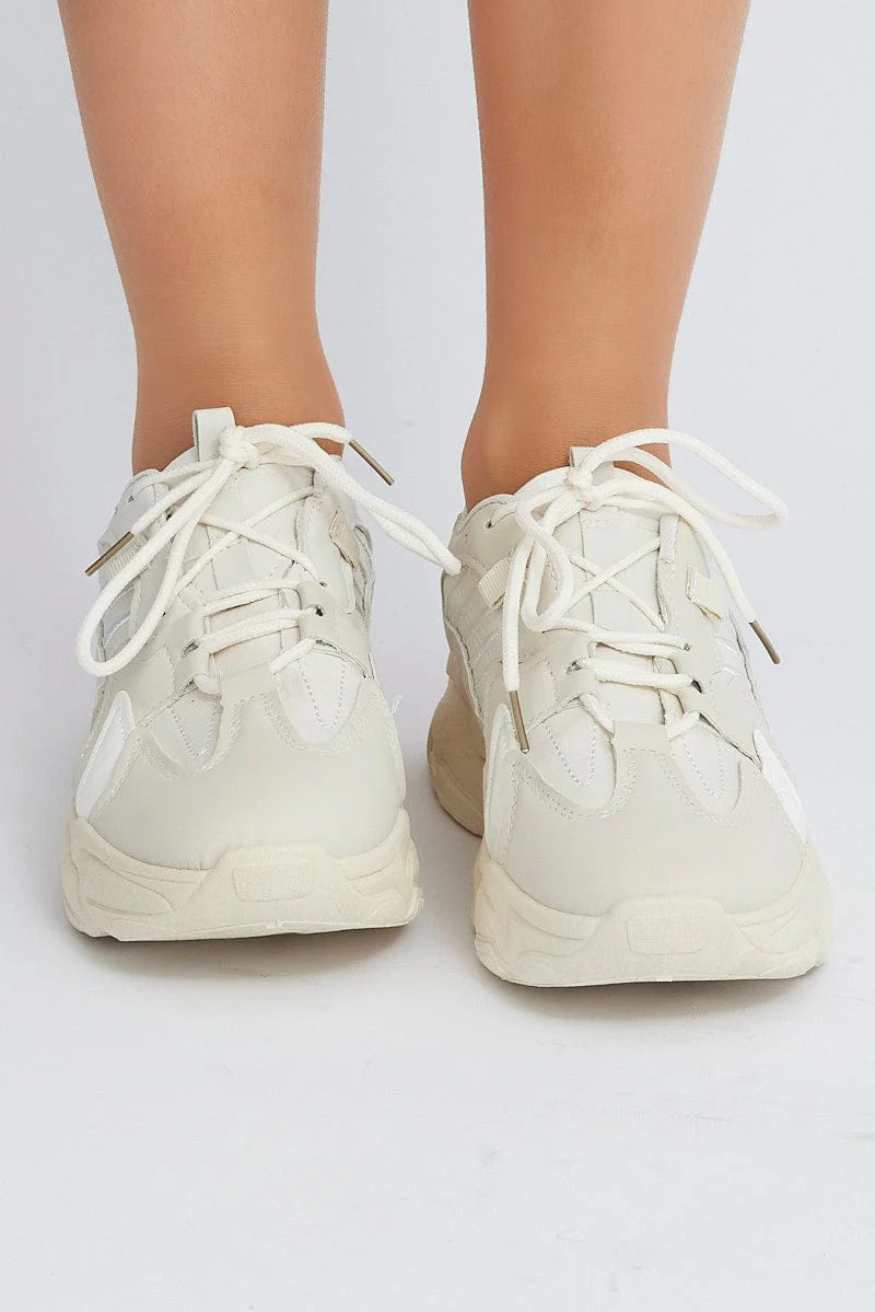 White Chunky Sneakers