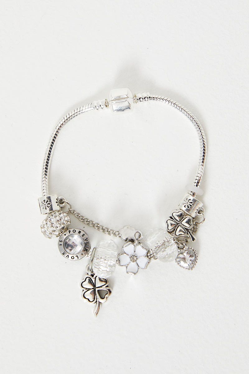 Silver Charm Bracelet