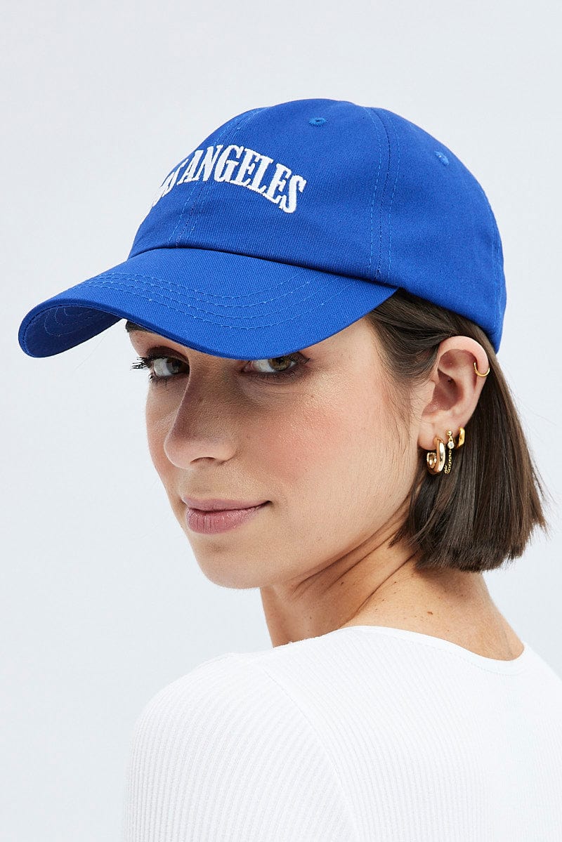 Blue Los Angeles Dad Cap