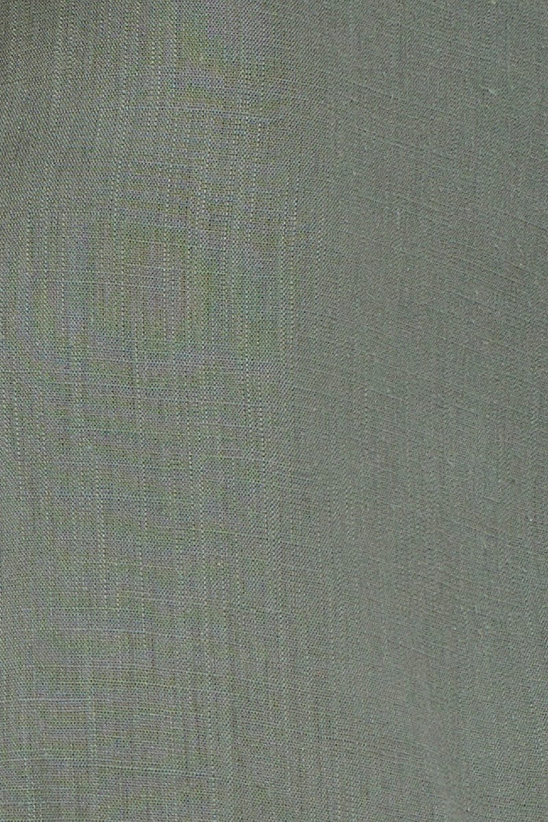 Green Wrap Dress Short Sleeve Maxi