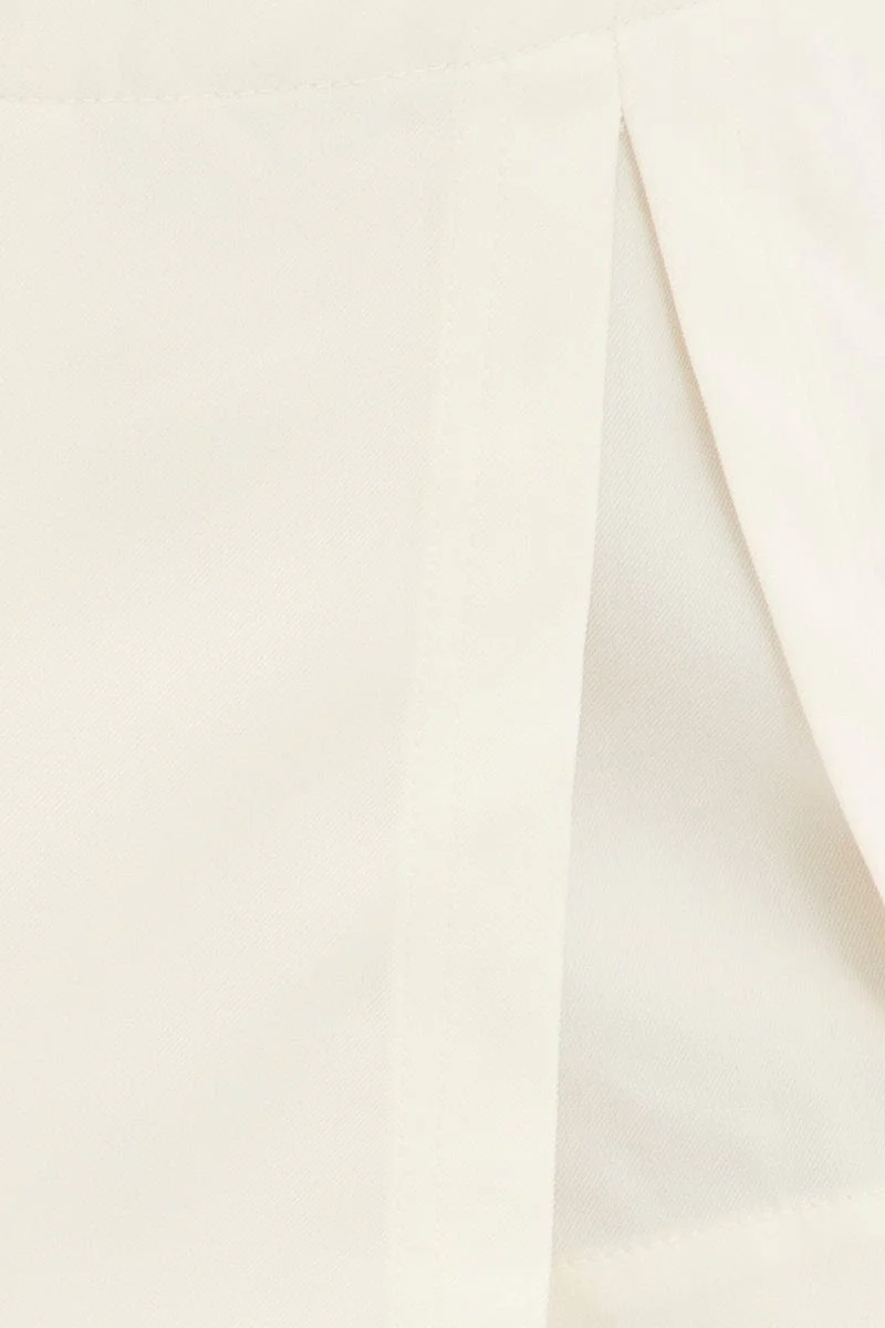 White Mini Skort Mid Rise