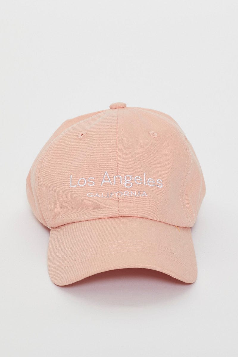 Pink Embroidered Cap