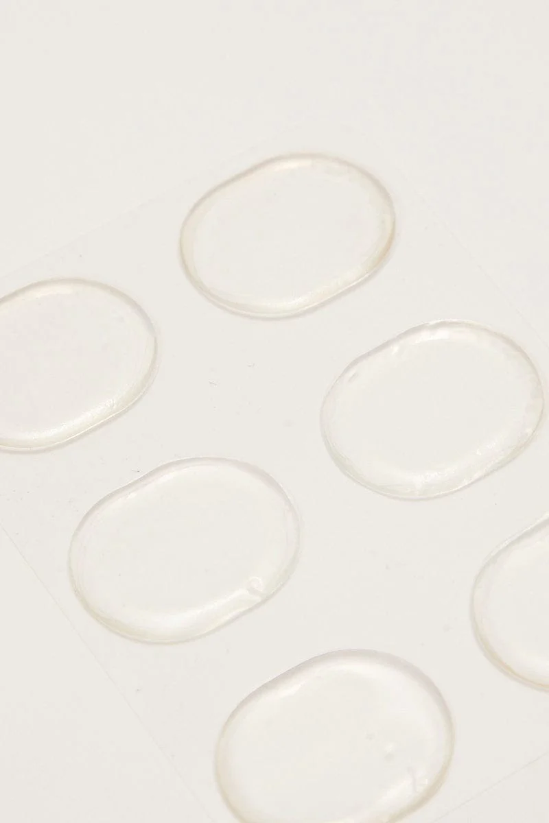 Metallic Silicone Heel Cushion Pads