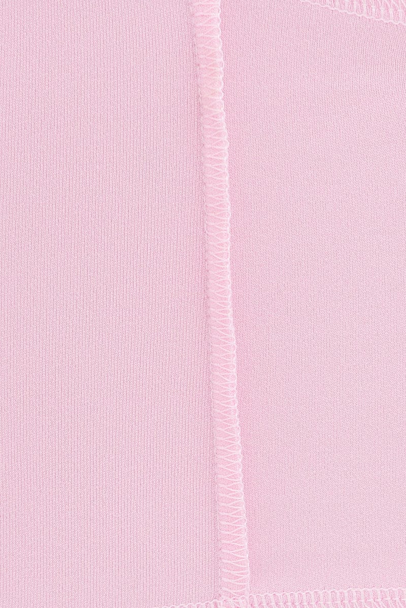 Pink Crop Top Sleeveless