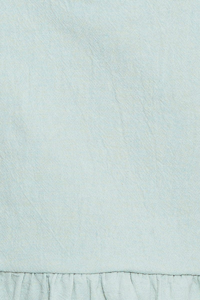 Green Peplum Top Sleeveless