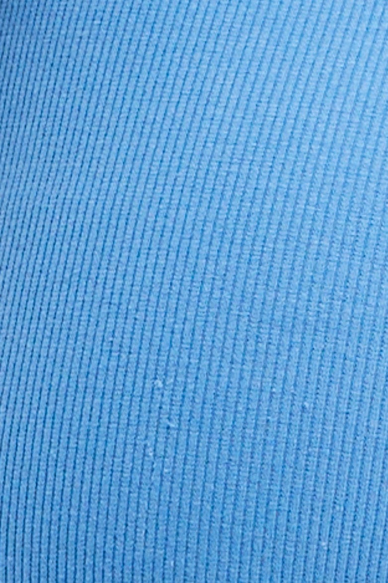 Blue Biker Shorts High Rise