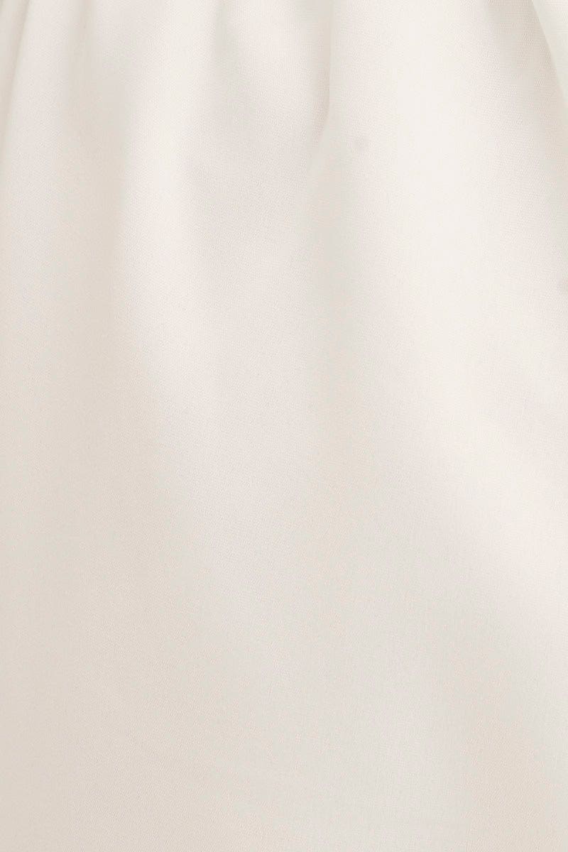 White Cargo Parachute Pants