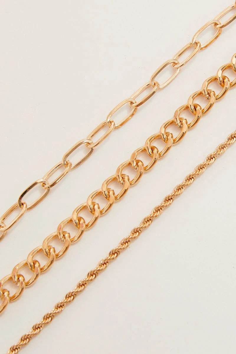 Multi Chain Bracelet Set