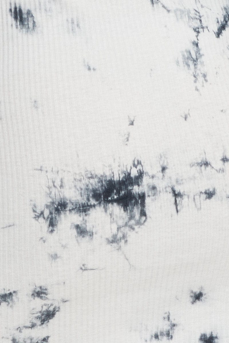 Multi Low Back Tie Dye Bodycon Mini Dress