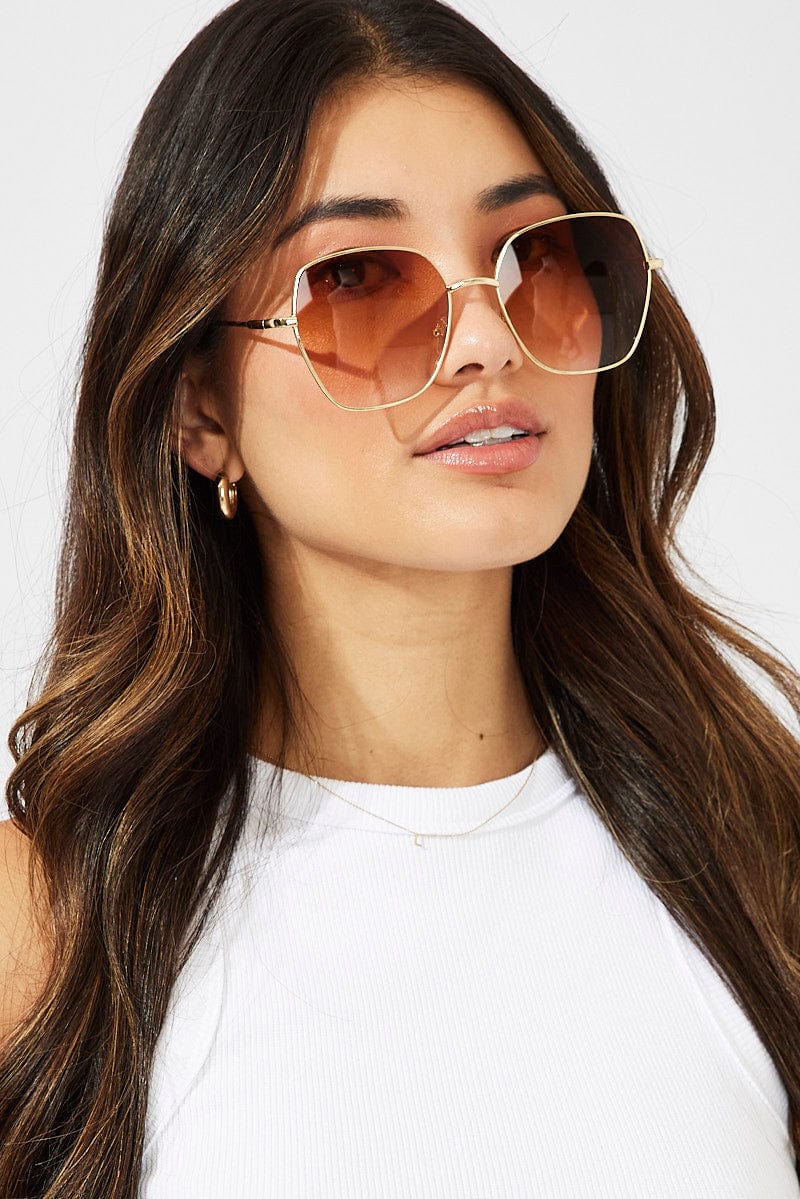 Brown Fashion Sunglasses