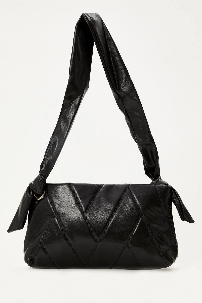 Black Under Arm Quilted Bag
