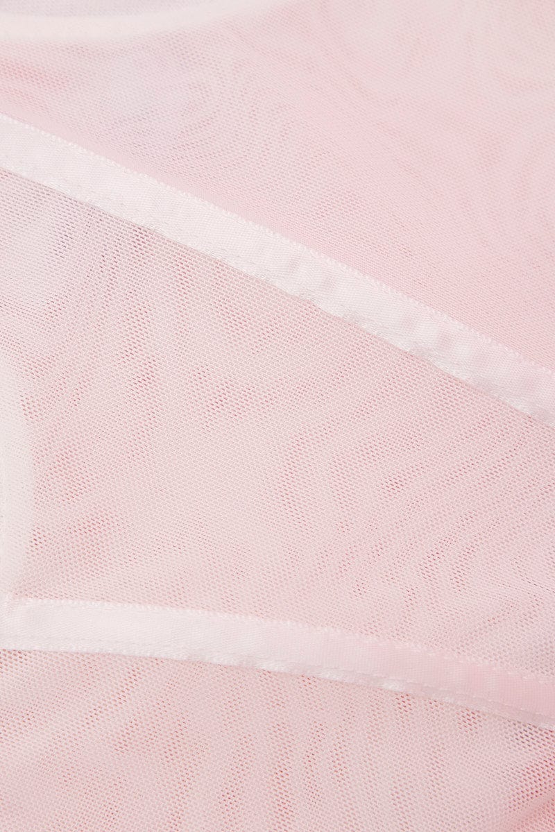 Black Mesh Corset Top Lingerie