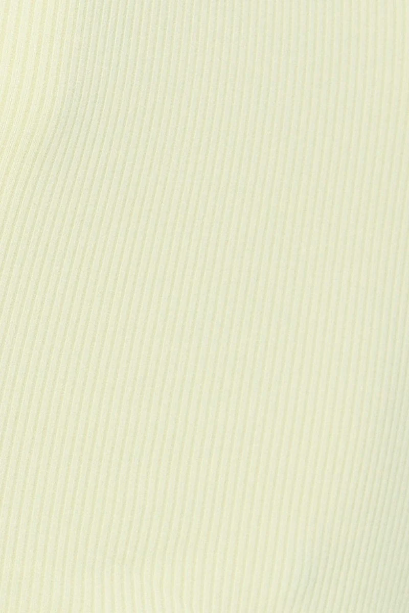 Yellow Cut Out Top Crop