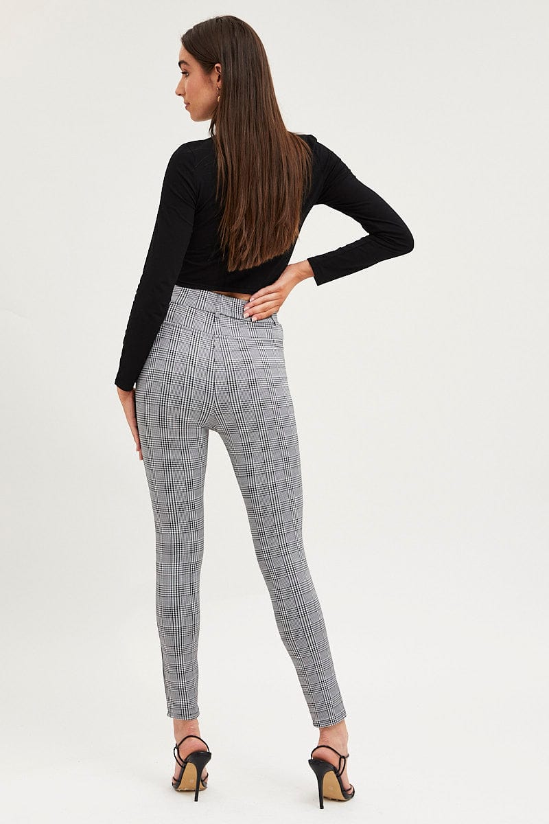 Check High Rise Leggings