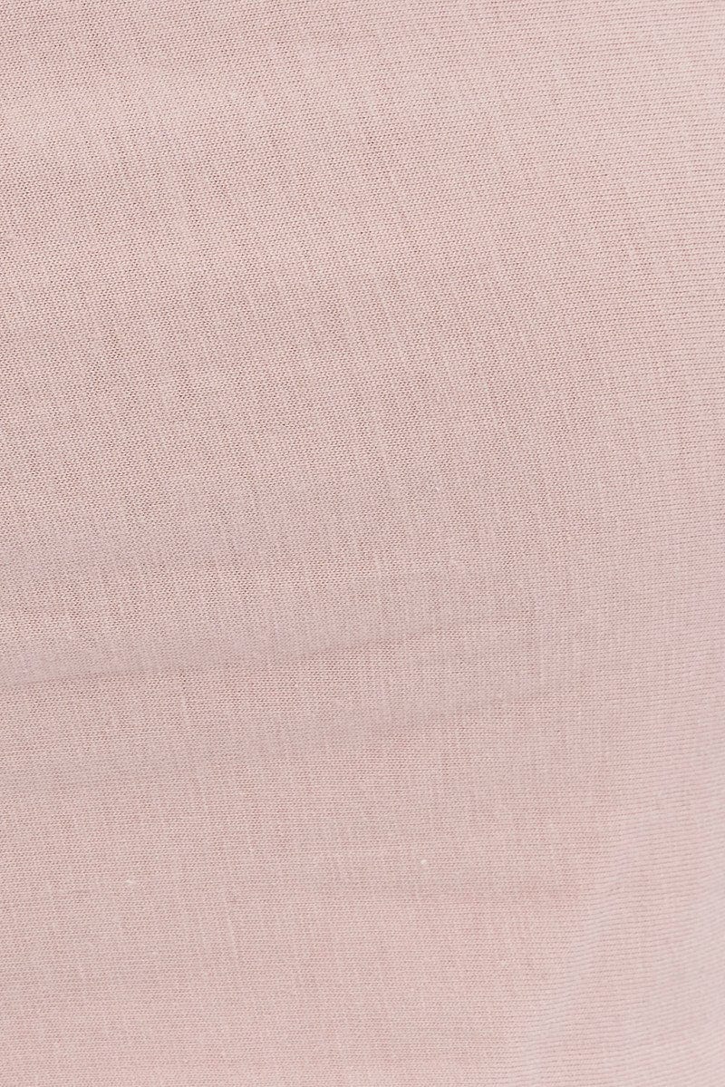 Pink One Shoulder Crop Top