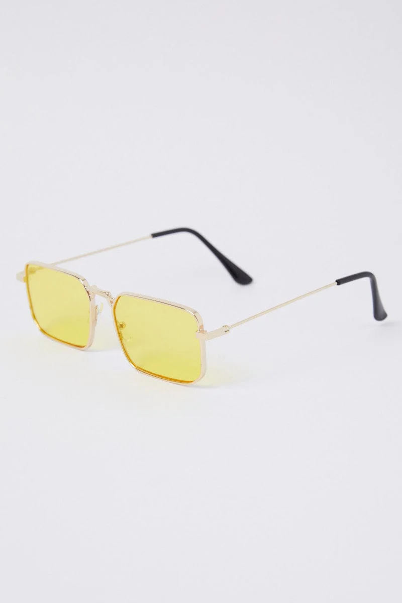 Yellow Fashion Sunglasses