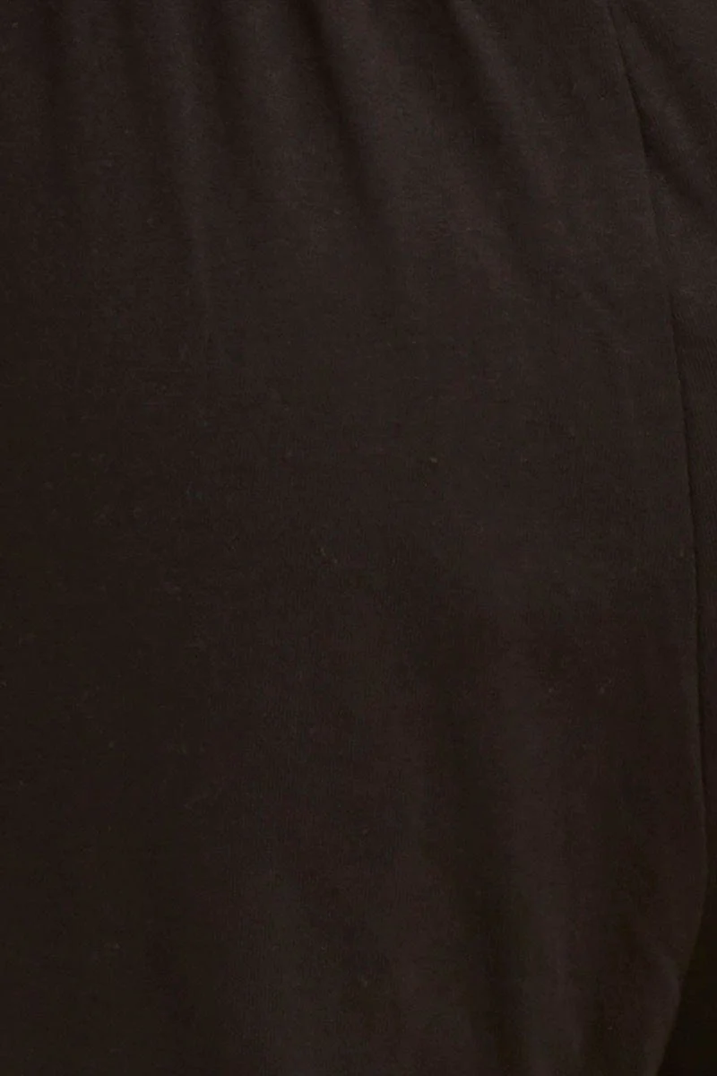 Black Jamie Cotton Jersey Lounge Pants