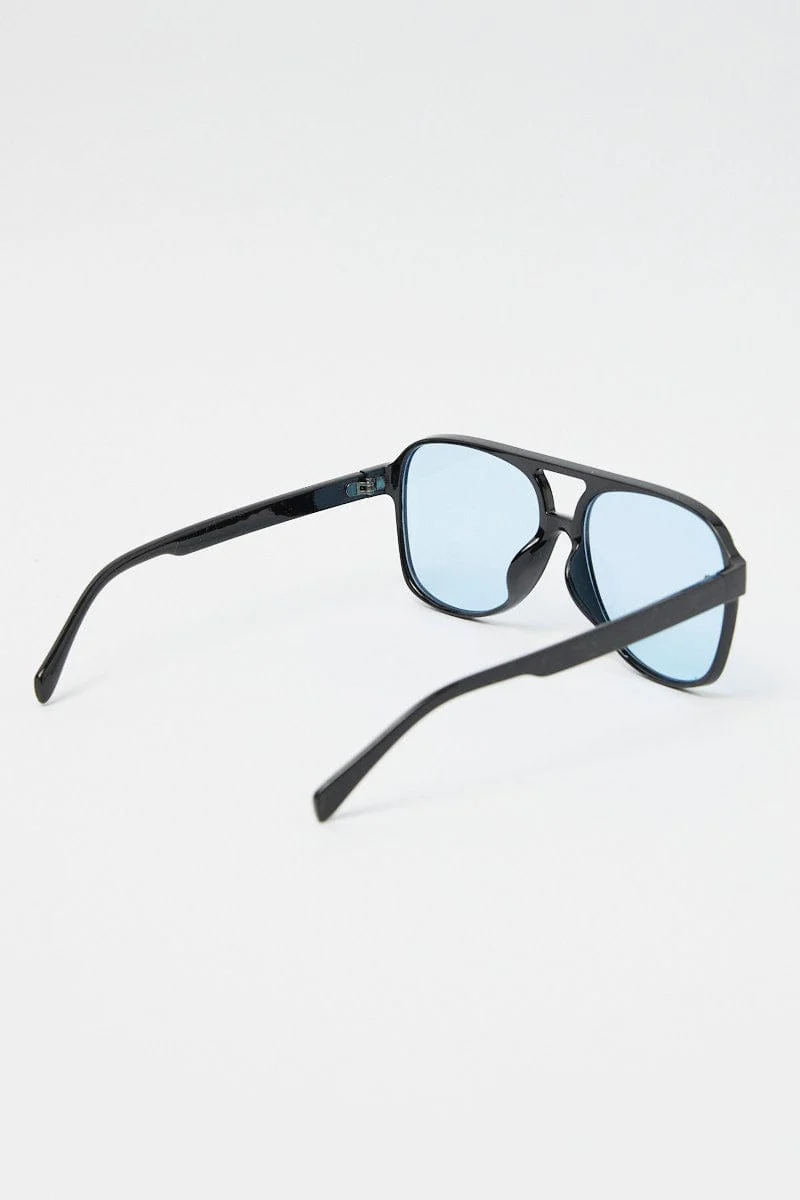 Blue Animal Print Fashion Sunglasses