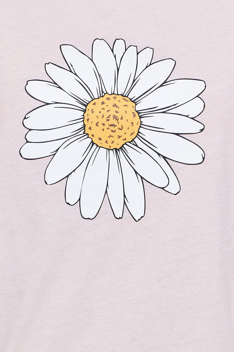 Pink Graphic T Shirt Short Sleeve