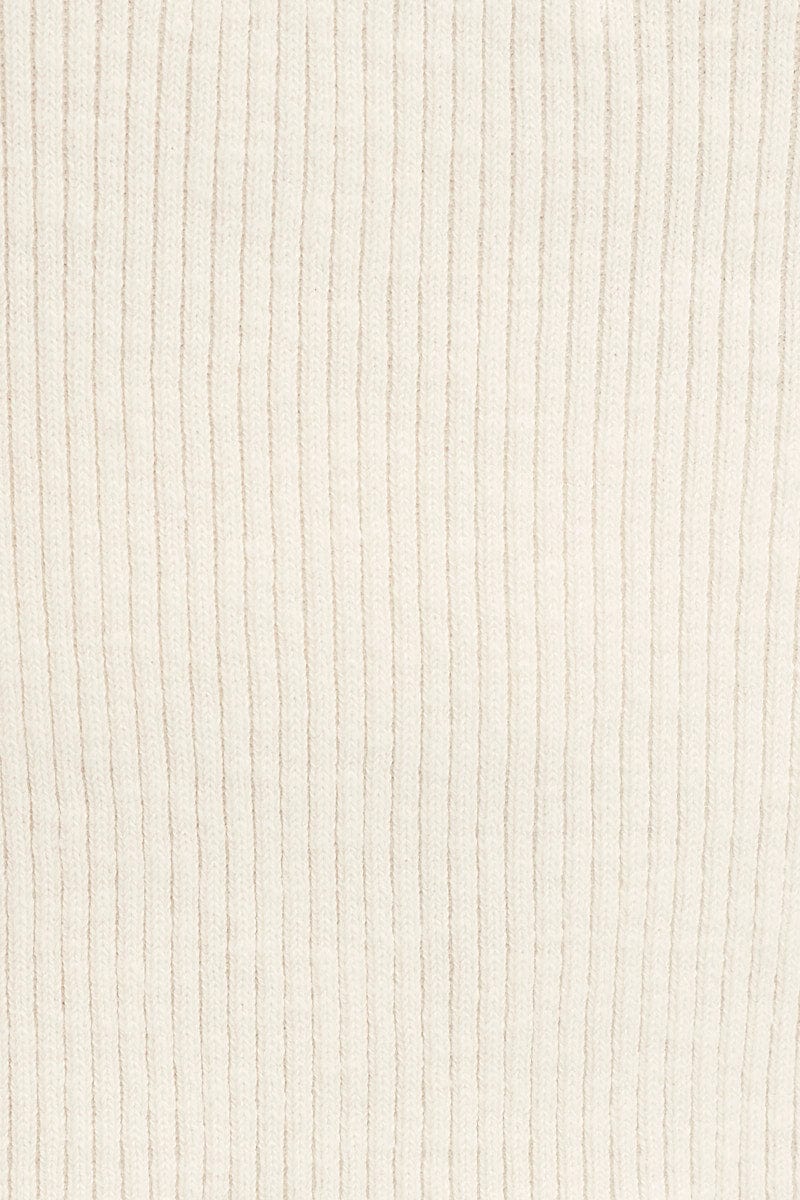 White Tank Top Sleeveless Knit