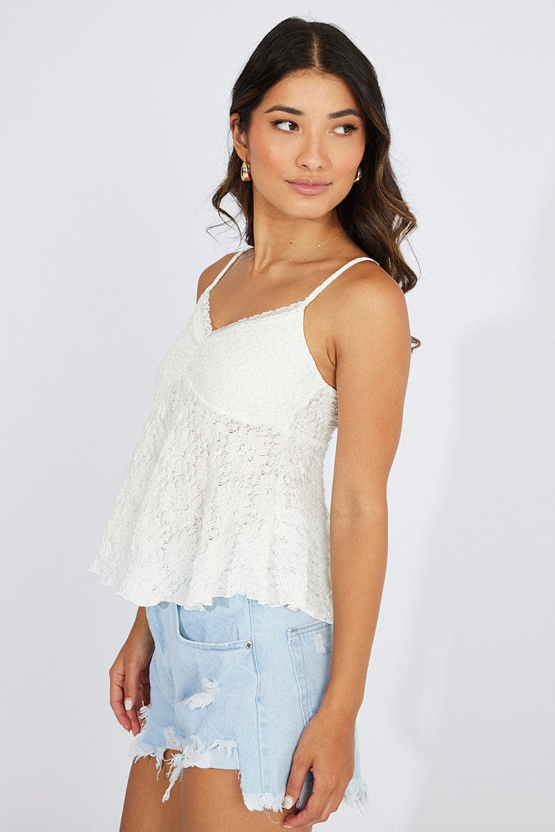 White Singlet Top Texture