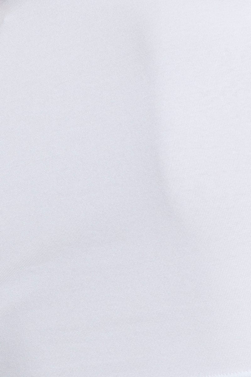White Crop Top Short Sleeve
