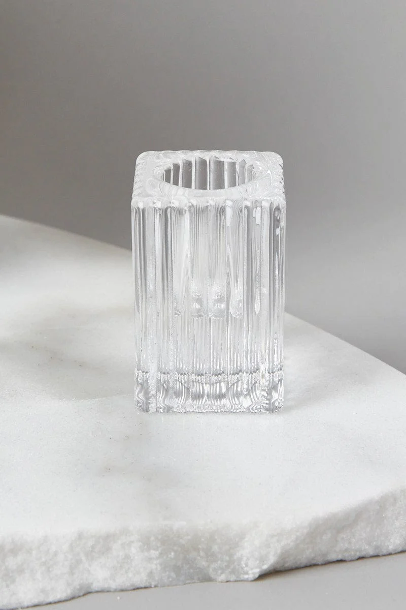 Metallic Glass Candle Holder