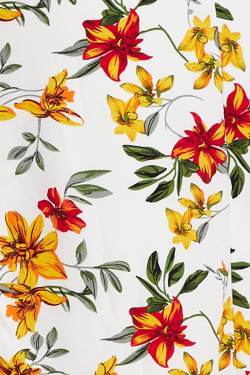 Print Dress Short Sleeve Maxi