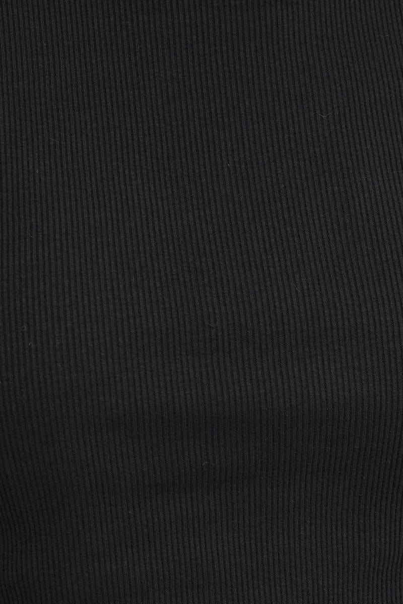 Black T Shirt Short Sleeve Crew Neck