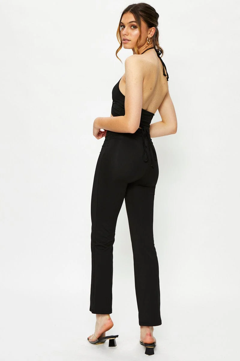 Black Cut Out Legging Set