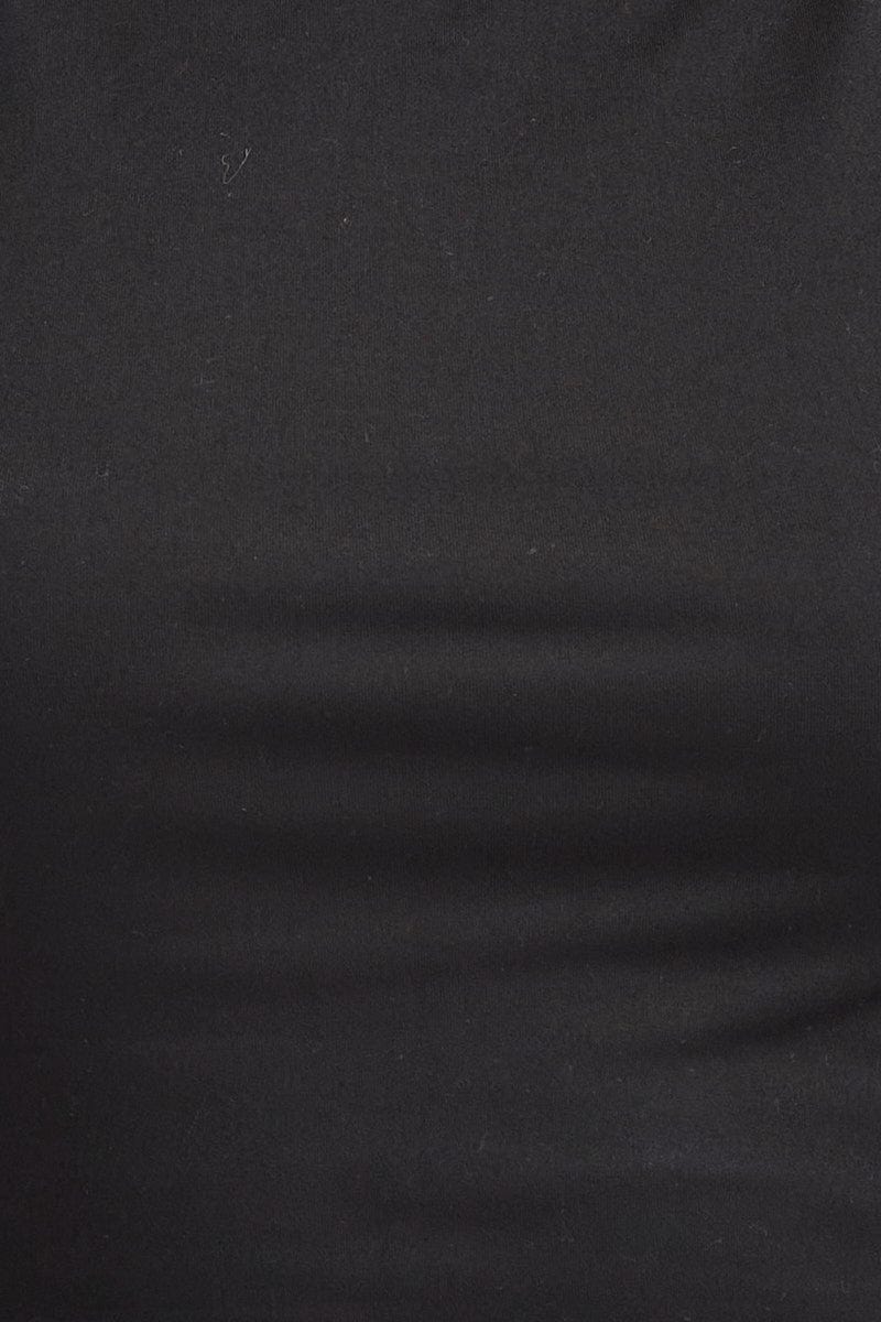 Black Singlet Top Sleeveless