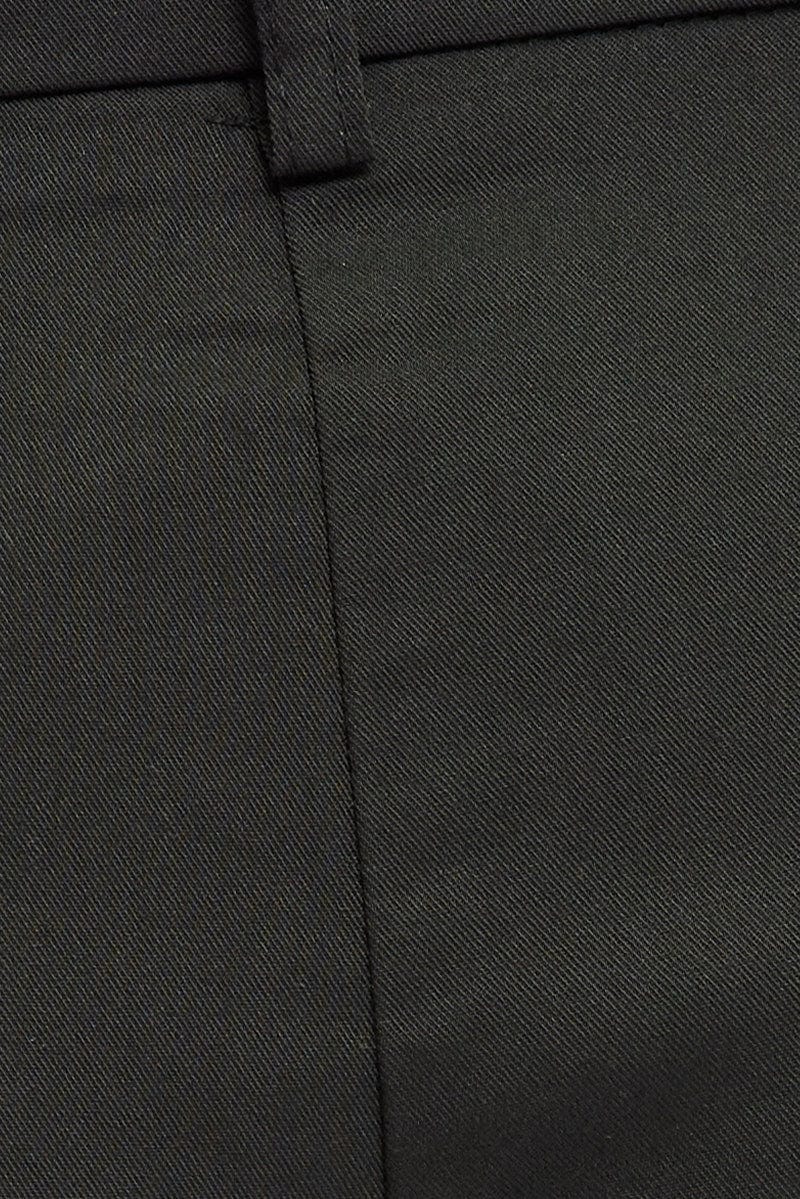 Black Wide Leg Pants Low Rise