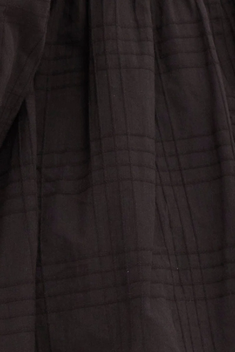 Black Square Neck Skater Dress