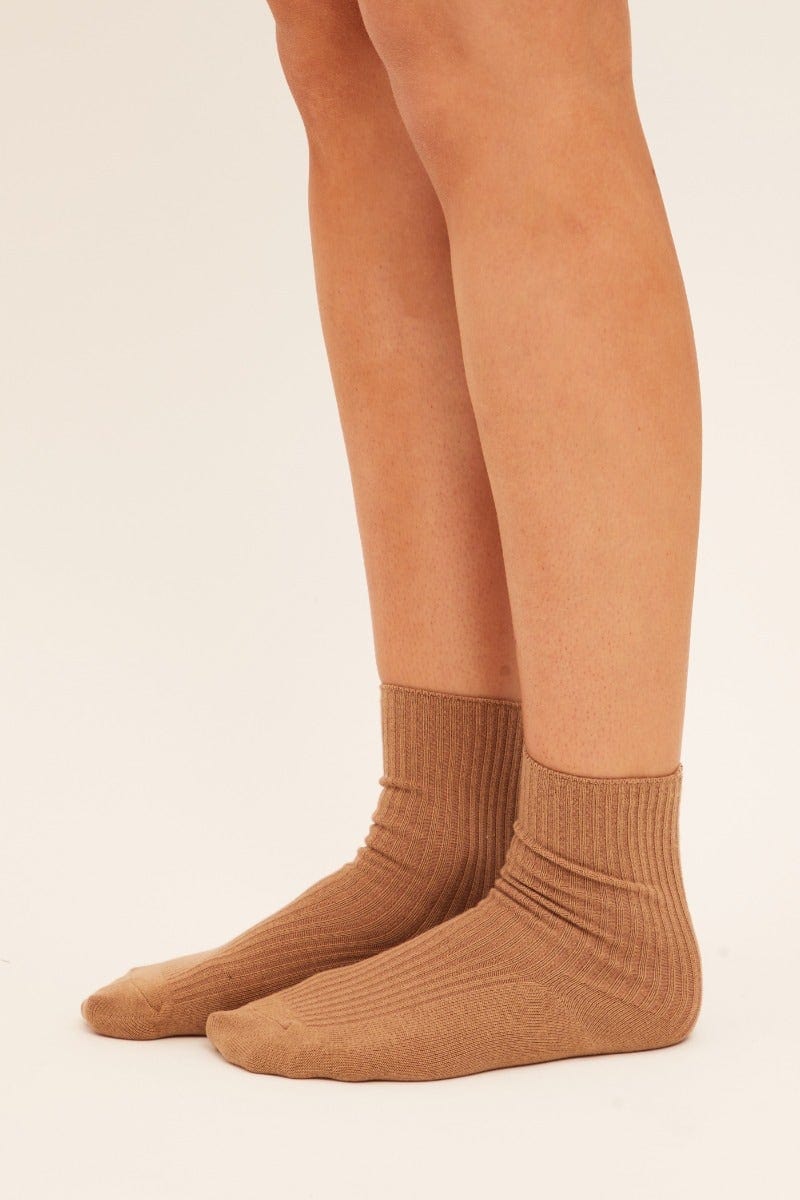 Multi Colour 2 Pack Plain Crew Socks