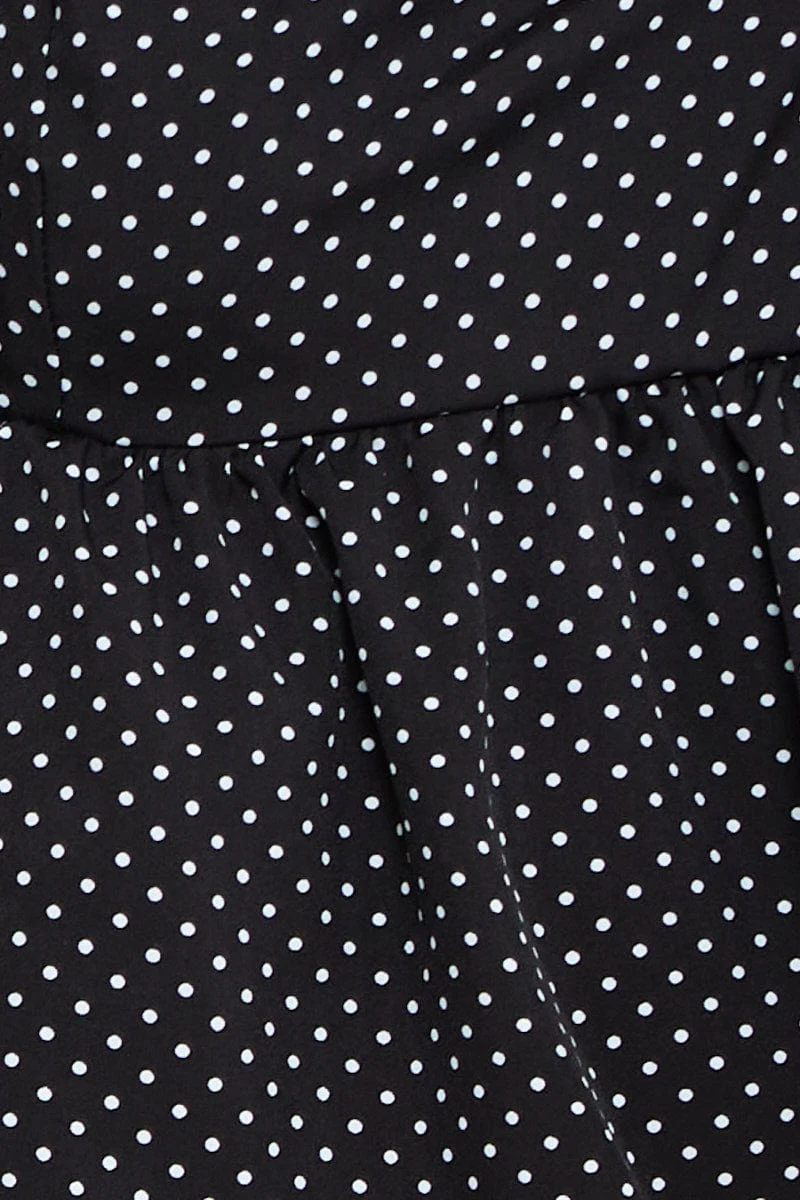 Polka Dot Cami Top Peplum