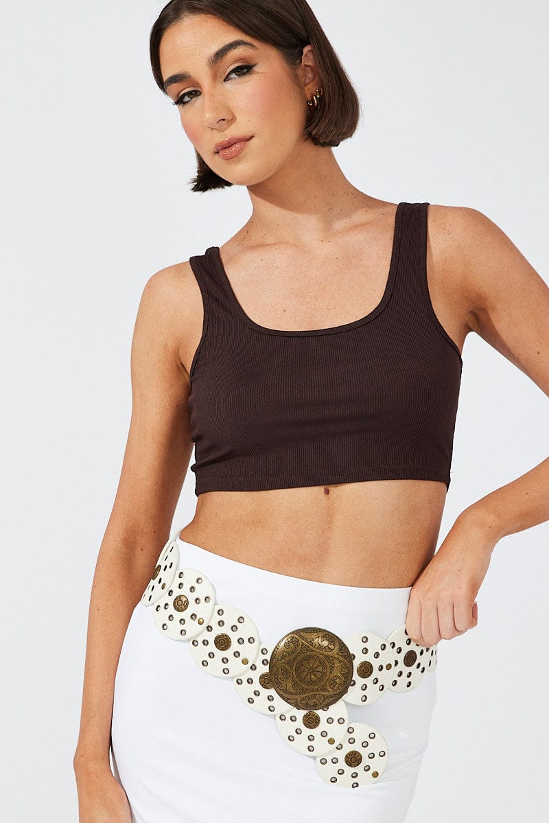 White Disc Belt